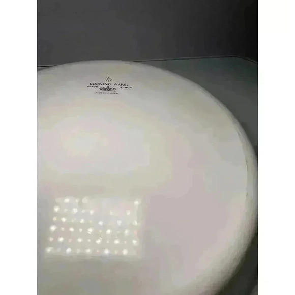 VINTAGE P 309 CORNING WARE PIE PLATES, 9" x 1-1/4" BLUE CORNFLOWER - Picture 8 of 9